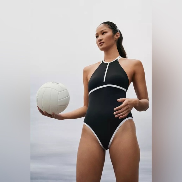 CALIA Women's Halter Racerback Cheeky One Piece Swimsuit. NWT! - Picture 5 of 8